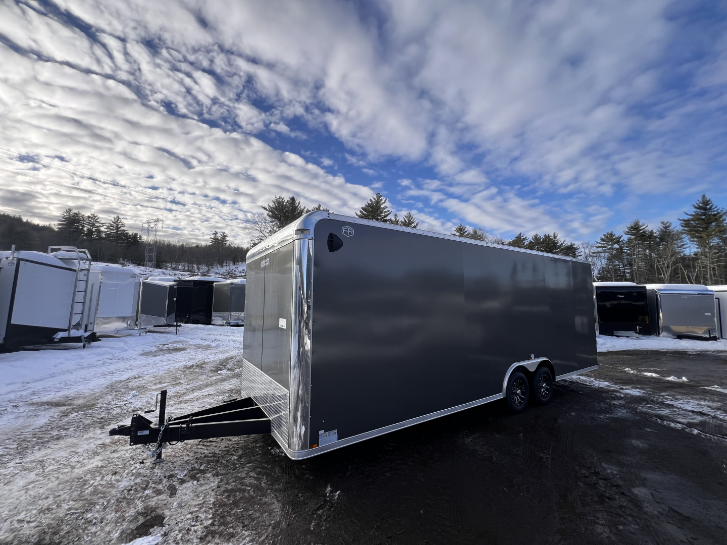 New 2026 US Cargo 8.5x24 Flat Front w/ Cast Corners / 7'6 interior height/ Polycore/ Ext tongue - 9990GVW