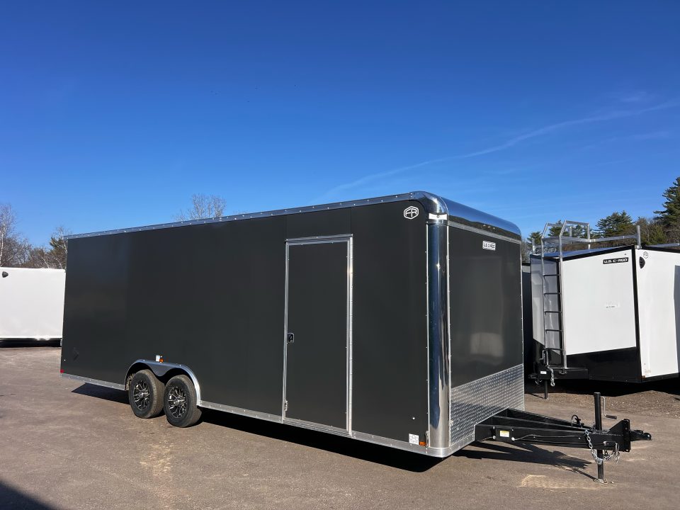 New 2026 US Cargo 8.5x24 Flat Front w/ Cast Corners / 7'6 interior height/ Polycore/ Ext tongue - 9990GVW