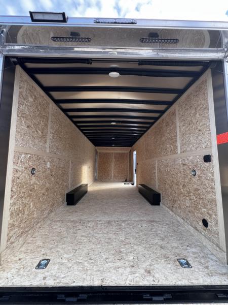 New 2026 US Cargo 8.5x24 Flat Front w/ Cast Corners / 7'6 interior height/ Polycore/ Ext tongue - 9990GVW
