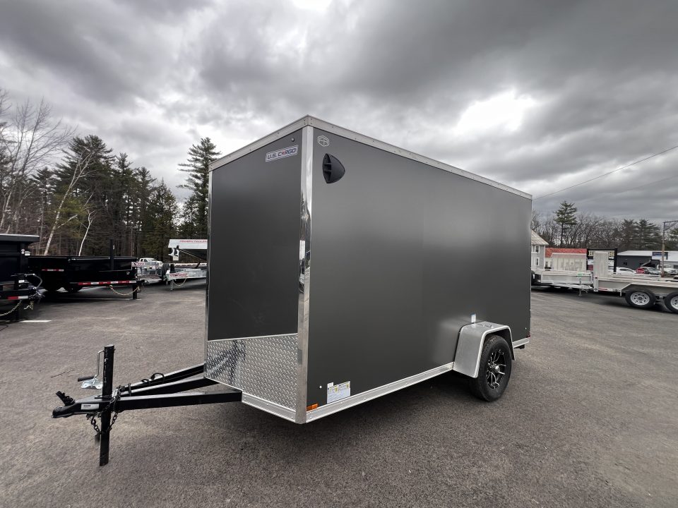 New 2026 US Cargo 6X12 + 2ft V nose/ Ramp Door / 6'6" interior/Polycore/ Ext. Tongue - 2990gvw