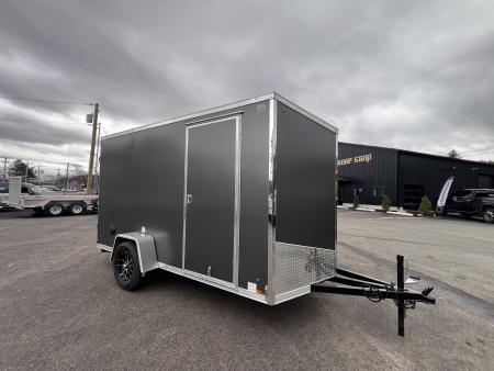 New 2026 US Cargo 6X12 + 2ft V nose/ Ramp Door / 6'6  interior/Polycore/ Ext. Tongue - 2990gvw