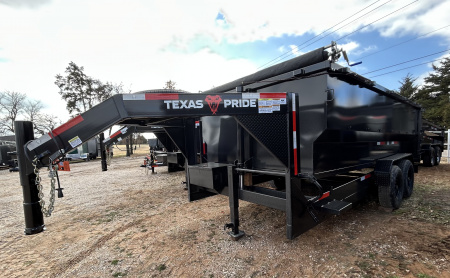 New 2026 Texas Pride Trailers GooseNeck 7x16x4 Dump Trailer-Upgrades!