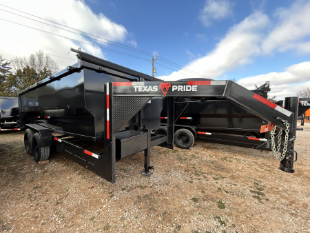 New 2026 Texas Pride Trailers GooseNeck 7x16x4 Dump Trailer-Upgrades!