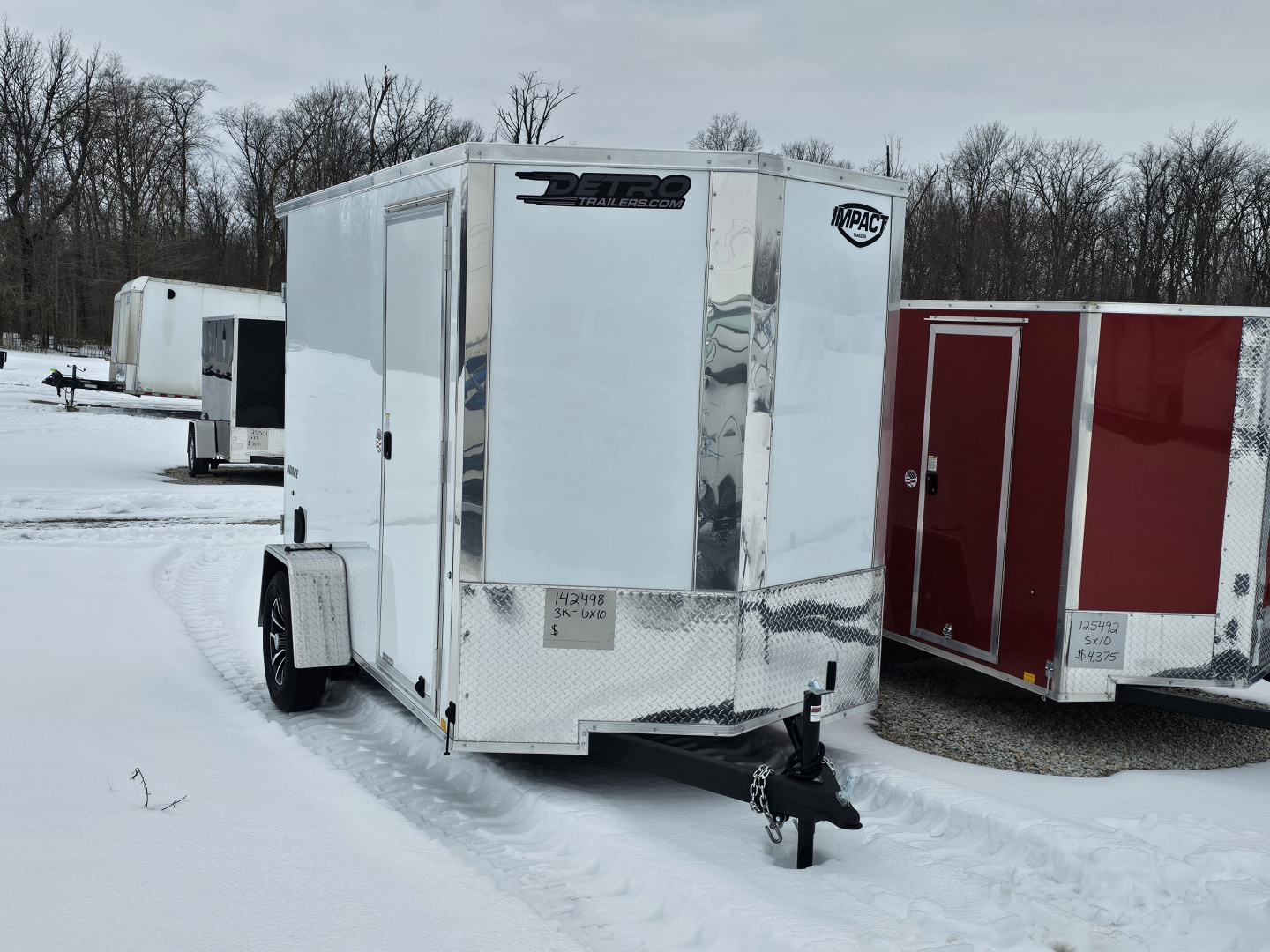 New 2026 Impact Trailers 6 x 10 3K Double Rear Door Cargo / Enclosed Trailer