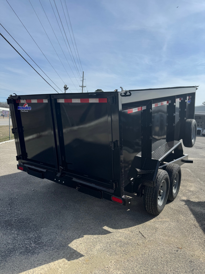 New 2026 Hawke Trailers 7X14 High Sides Dump Trailer