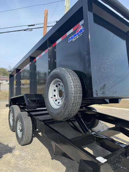 New 2026 Hawke Trailers 7X14 High Sides Dump Trailer