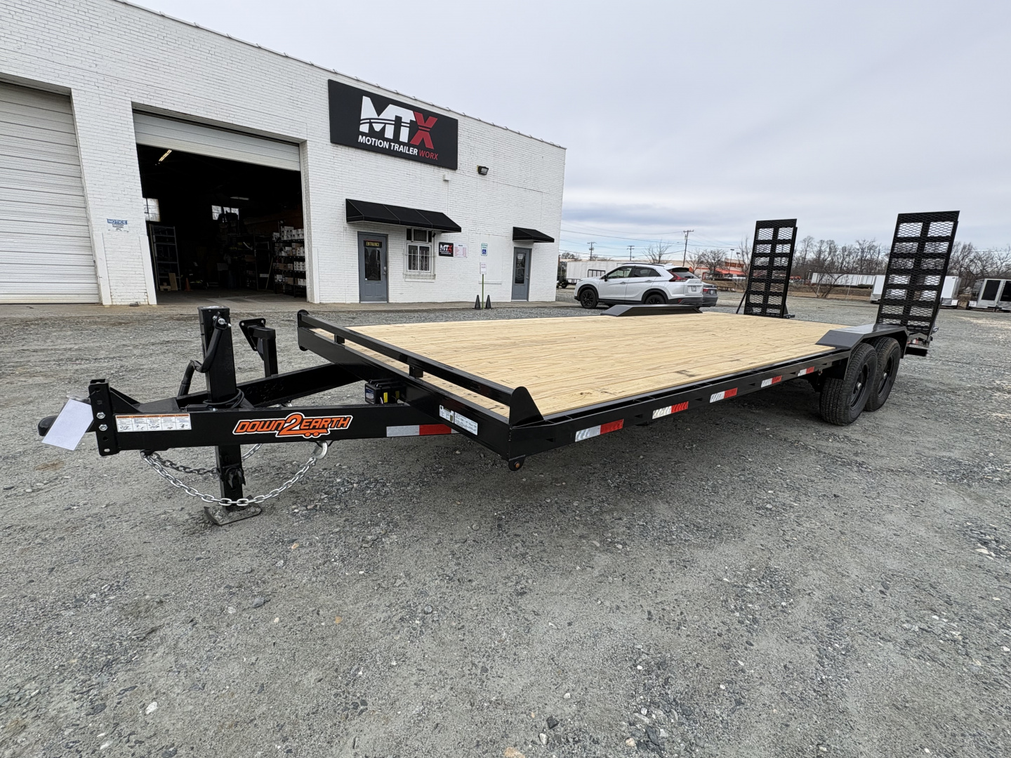 New 2026 Down 2 Earth Trailers 24ft Driveover Equipment Trailer