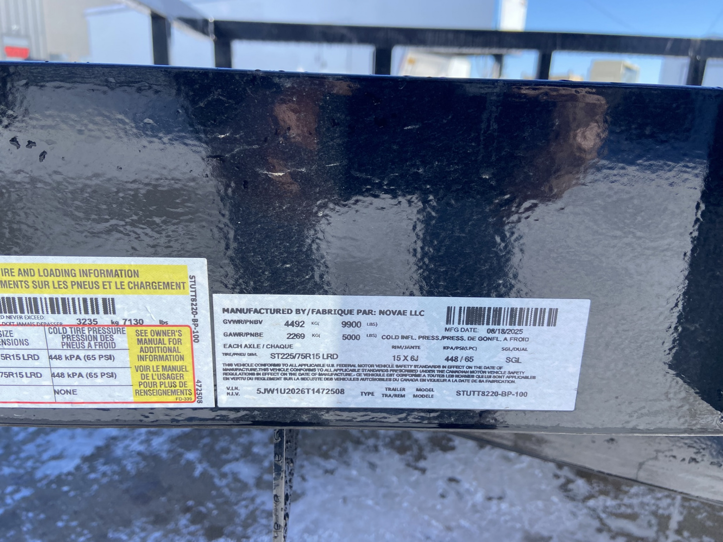 New 7X20 Tube Top Utility 10K