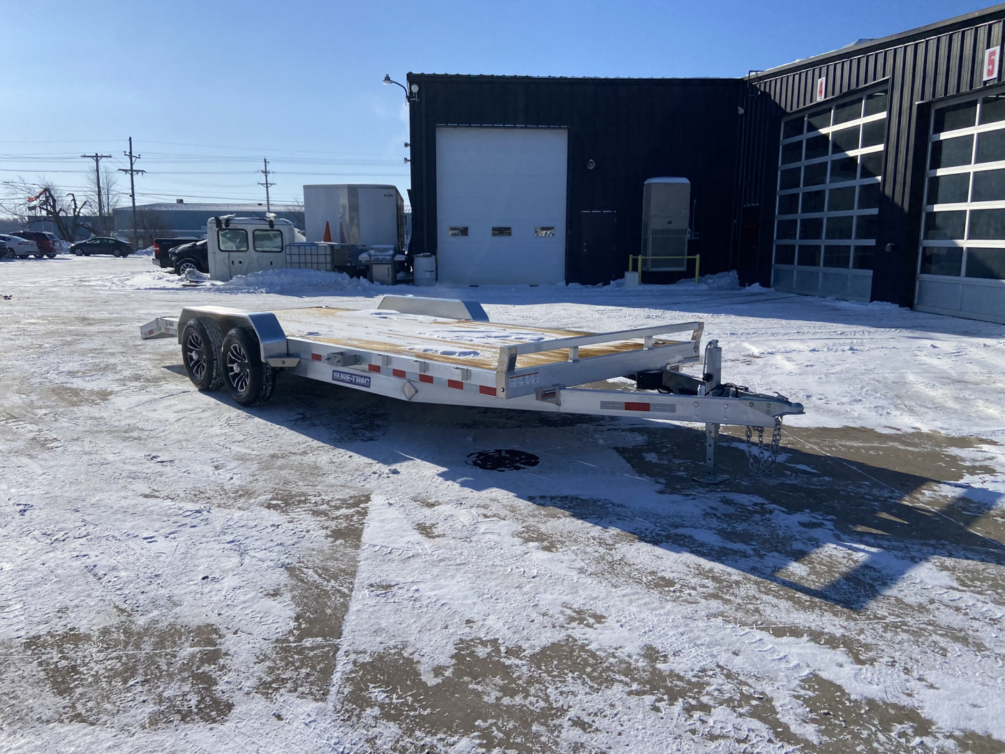 New Sure-Trac 7X20 (18+2) Alum Wood Deck Car Hauler