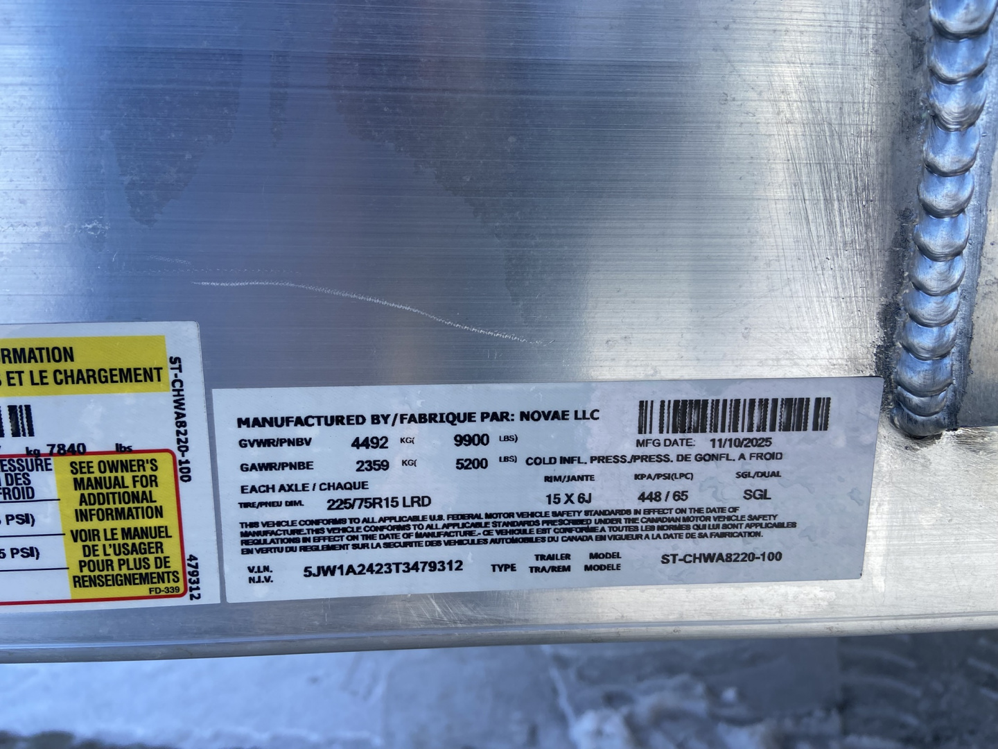 New Sure-Trac 7X20 (18+2) Alum Wood Deck Car Hauler