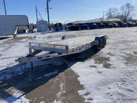 New Sure-Trac 7X20 (18+2) Alum Wood Deck Car Hauler