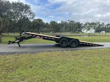 New 2026 H&H Trailers 14K 82X24 Electric Tilt Speedloader Car Hauler