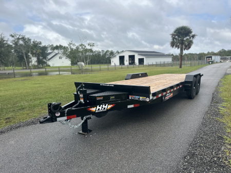 New 2026 H&H Trailers 14K 82X24 Electric Tilt Speedloader Car Hauler