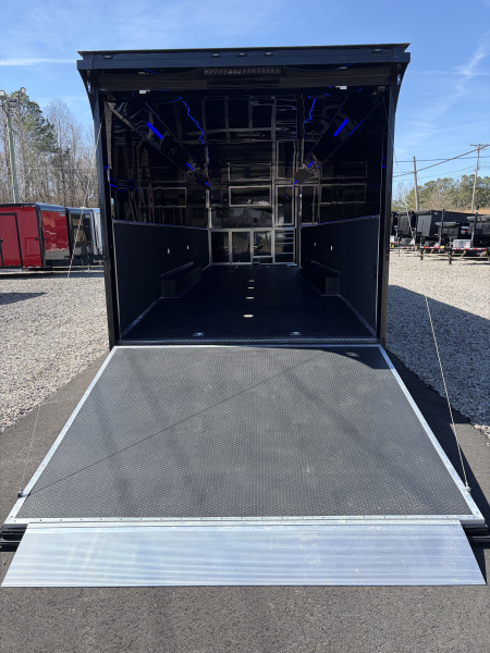 New 2026 Haulmark EDGE 34' Race Trailer, ProStock Package, Silver PolyCor With Black Trim, 21K GVWR, 96" Wide Rear Door Opening, 7' 4" Interior Height