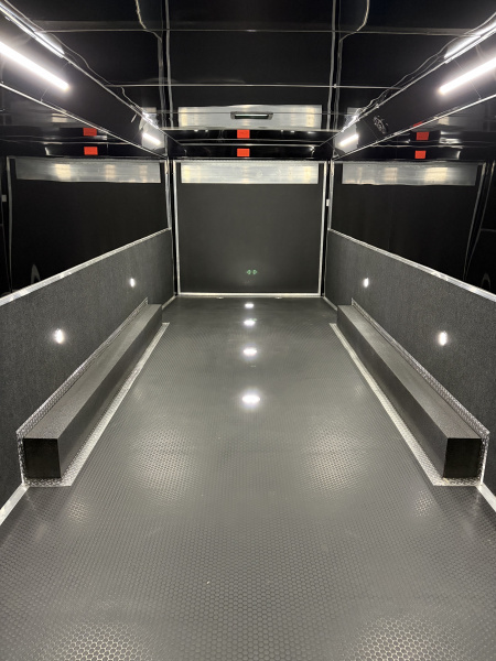 New 2026 Haulmark EDGE 34' Race Trailer, ProStock Package, Silver PolyCor With Black Trim, 21K GVWR, 96" Wide Rear Door Opening, 7' 4" Interior Height