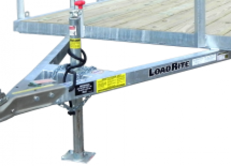 New 2026 Load Rite 6'8" x 12 ALL GALVANIZED Utility w/ Spring Assist Gate