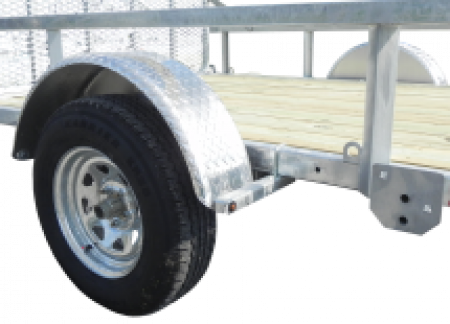 New 2026 Load Rite 6'8" x 12 ALL GALVANIZED Utility w/ Spring Assist Gate