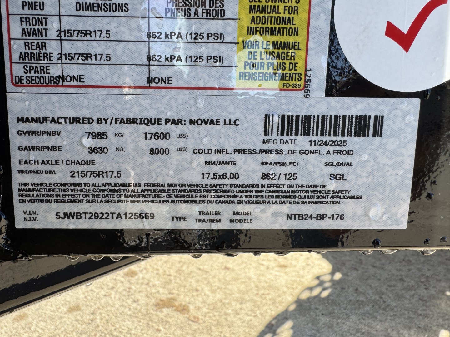 New 2026 Midsota TB-24 17.6k Tilt Trailer