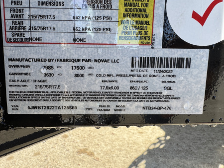 New 2026 Midsota TB-24 17.6k Tilt Trailer