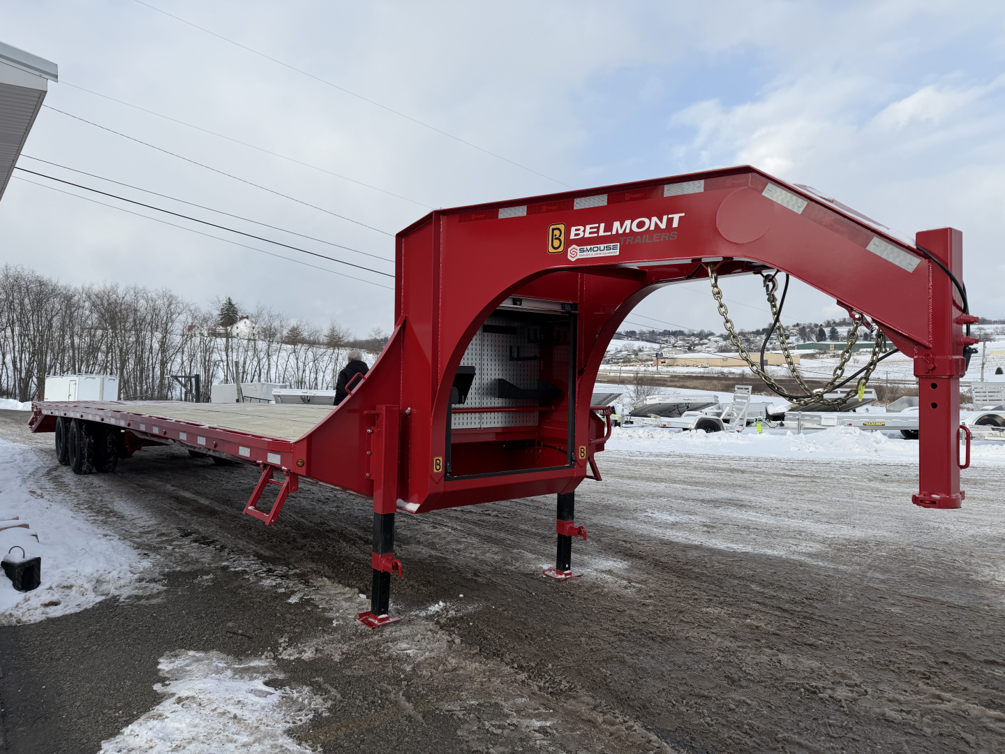 New 2026 BELMONT 38' (33+5) HD GOOSENECK Deckover w/ Full Width Wedge Ramps