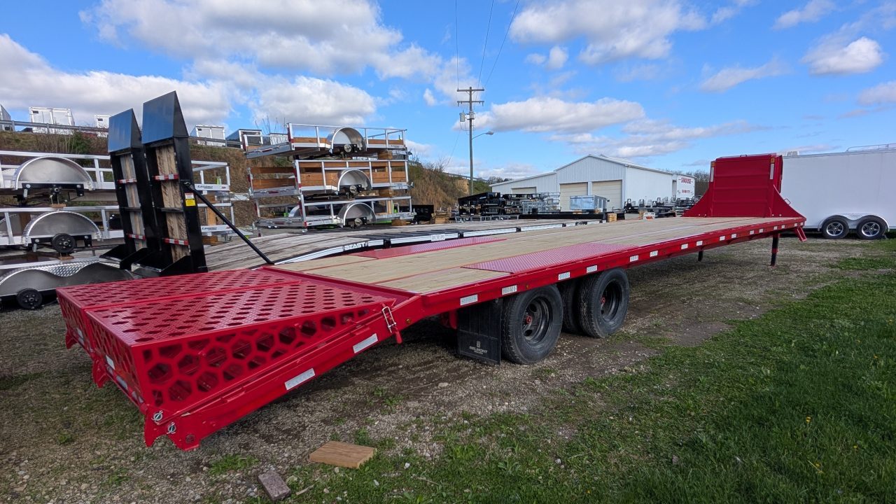 New 2026 BELMONT 38' (33+5) HD GOOSENECK Deckover w/ Full Width Wedge Ramps