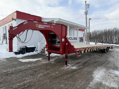 New 2026 BELMONT 38' (33+5) HD GOOSENECK Deckover w/ Full Width Wedge Ramps