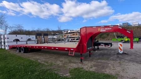 New 2026 BELMONT 38' (33+5) HD GOOSENECK Deckover w/ Full Width Wedge Ramps