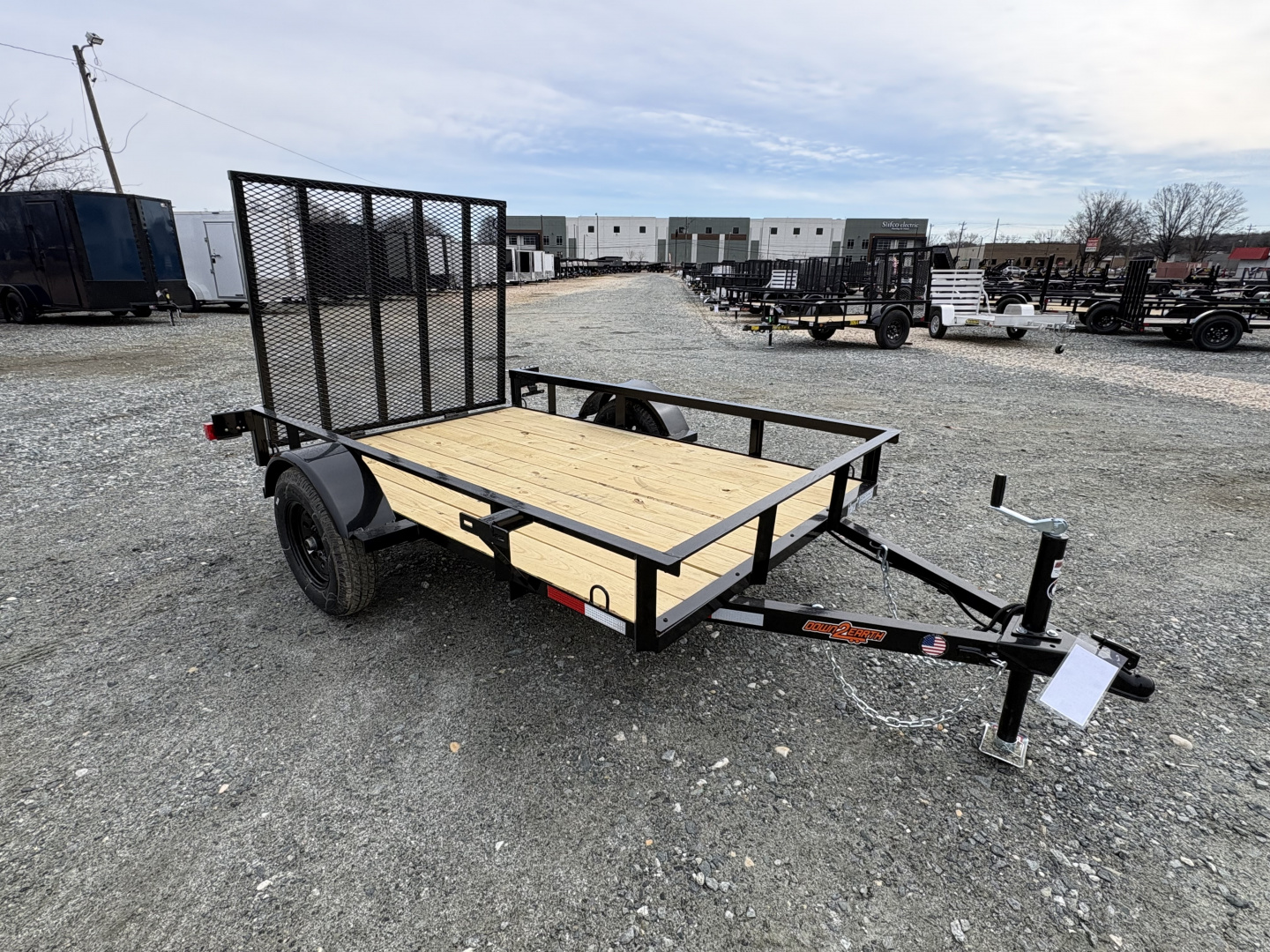 New 2026 Down 2 Earth Trailers 5x8 w/ Gate Utility Trailer