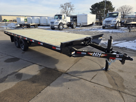 New 2026 H&H Trailers 102x20 Standard Duty Bumper Pull Deckover Trailer 14K Equipment Trailer