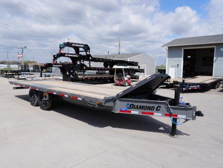 New 2026 Diamond C Trailers DET207 22ft Deckover Tilt