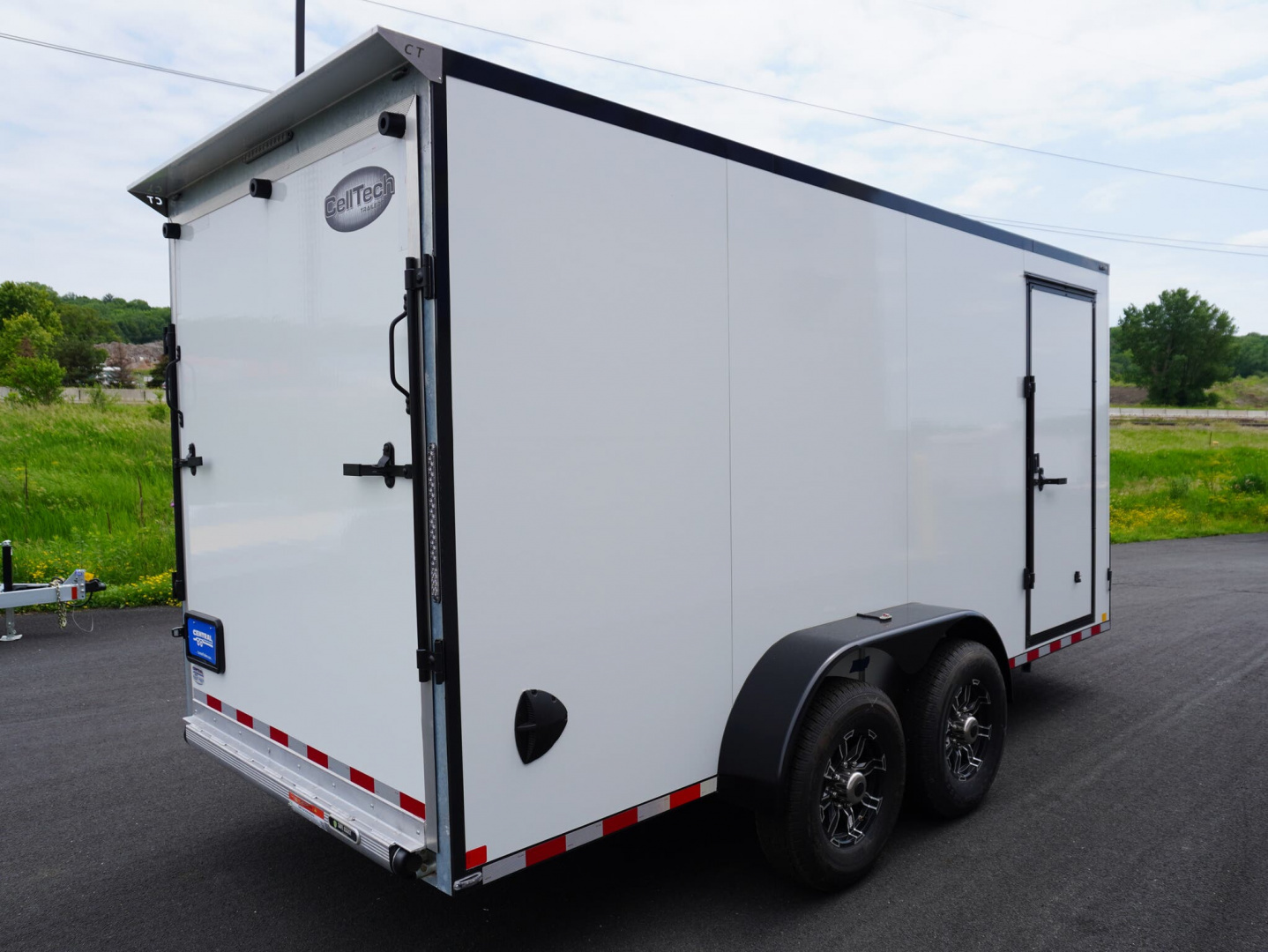 New 2025 Cell-Tech Trailers 7x16ft Galvanized Enclosed