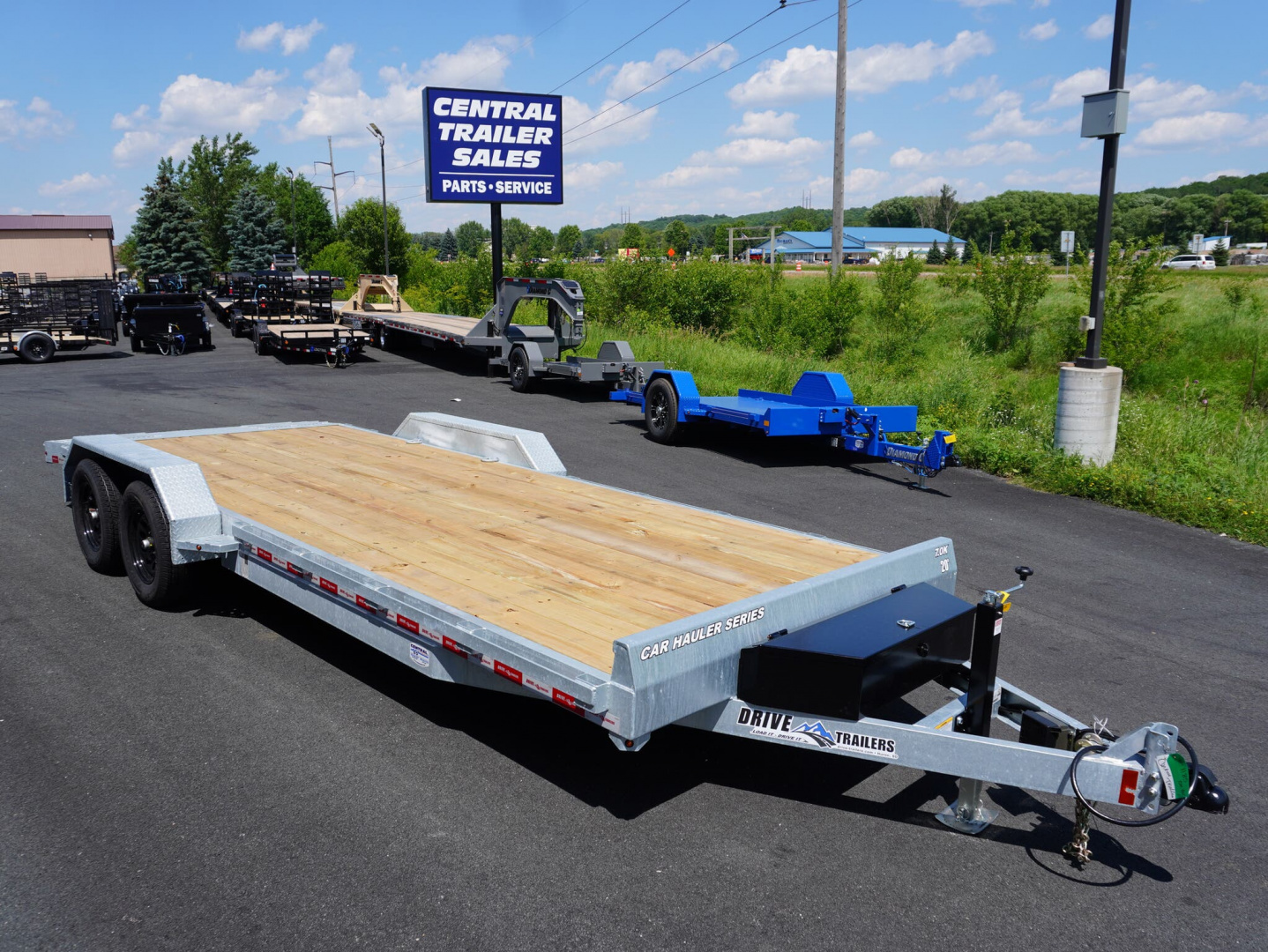 New 2026 Drive Trailers 83'x20' Galvanized Car Hauler