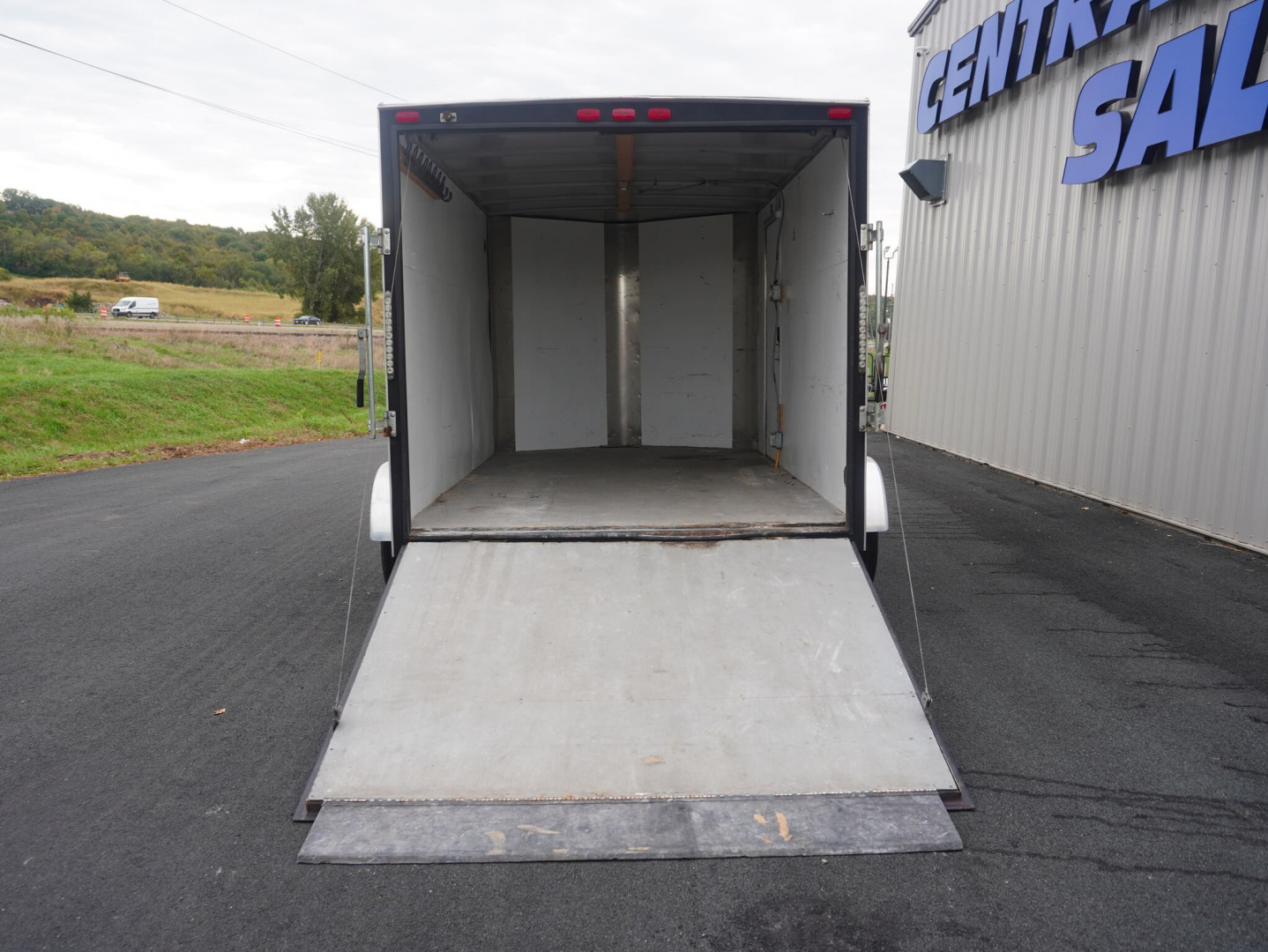 Used 2017 H&H Trailers 7X12 Steel Frame Cargo W/Tandem 3500# Axles