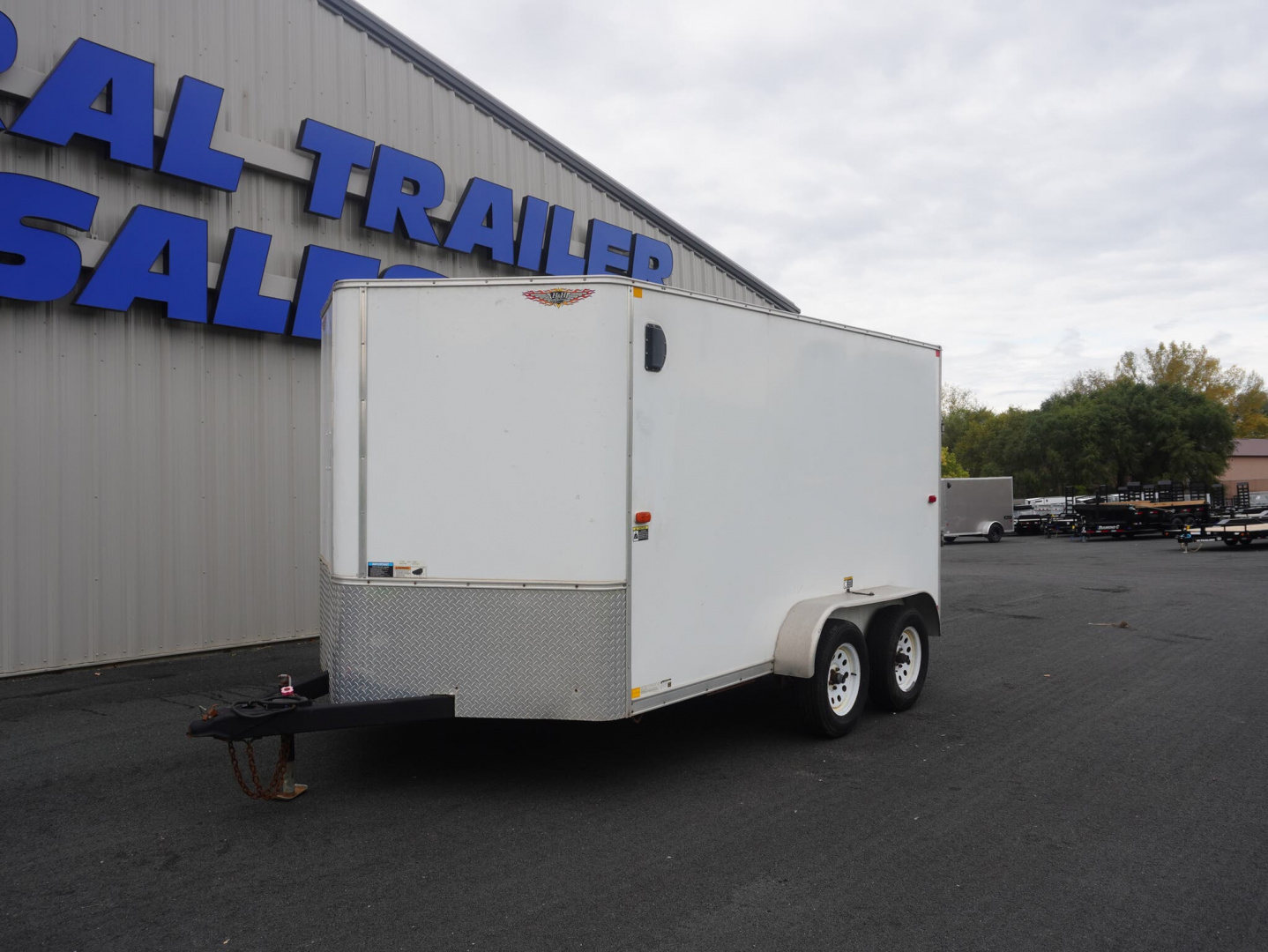 Used 2017 H&H Trailers 7X12 Steel Frame Cargo W/Tandem 3500# Axles