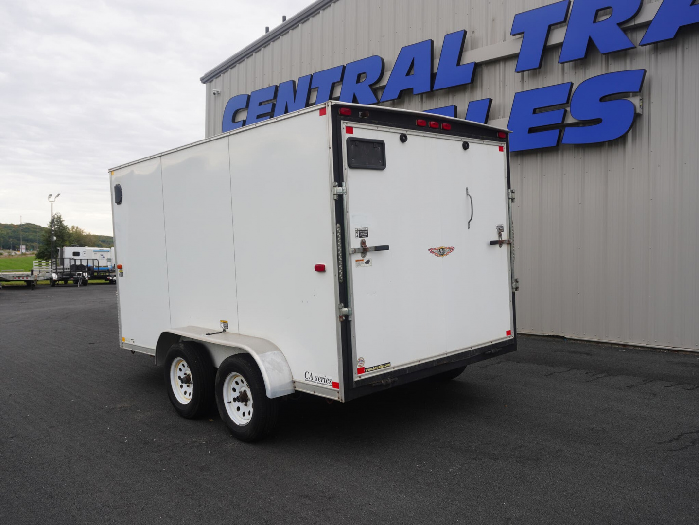 Used 2017 H&H Trailers 7X12 Steel Frame Cargo W/Tandem 3500# Axles