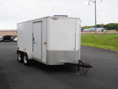 Used 2017 H&H Trailers 7X12 Steel Frame Cargo W/Tandem 3500# Axles
