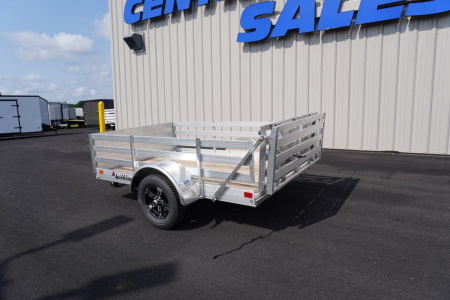 New 2025 Triton Trailers 64'x8' Aluminum Utility W/Wood Deck & Rail Sides