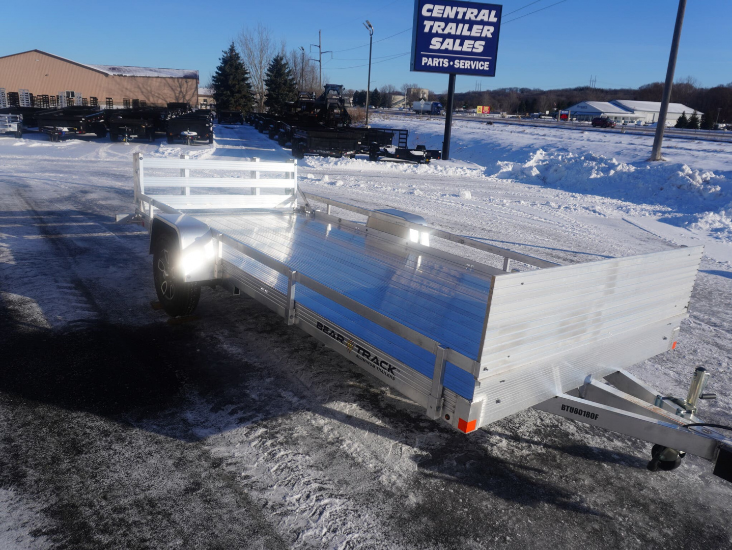 New 2026 Bear Track 80'x15ft Aluminum Utility Trailer