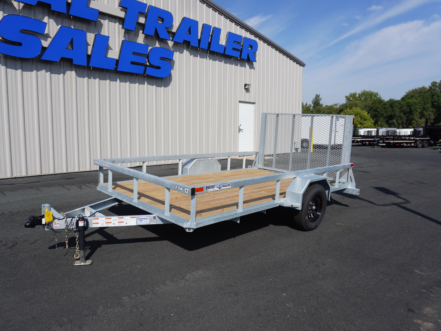 New 2026 Drive Trailers 7x12ft Galvanized Utility