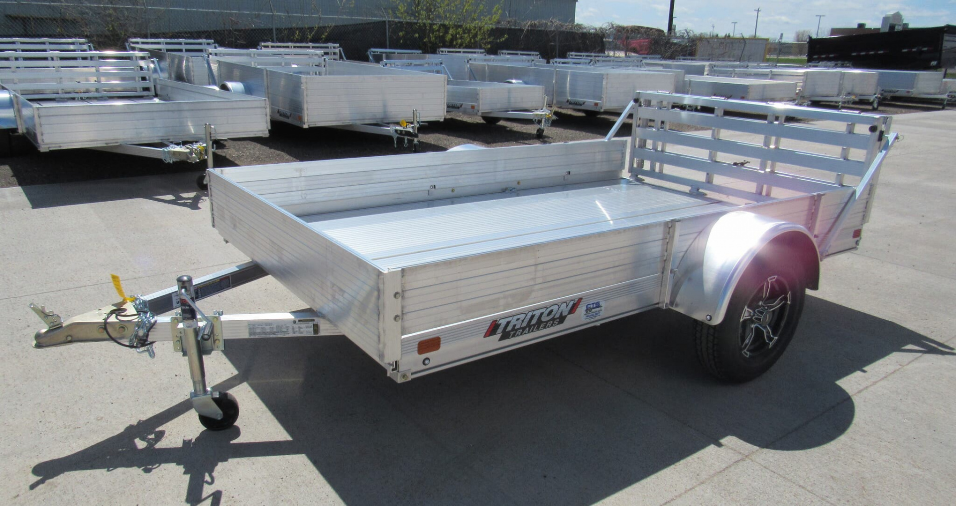 New 2025 Triton Trailers 6x10ft Aluminum Utility