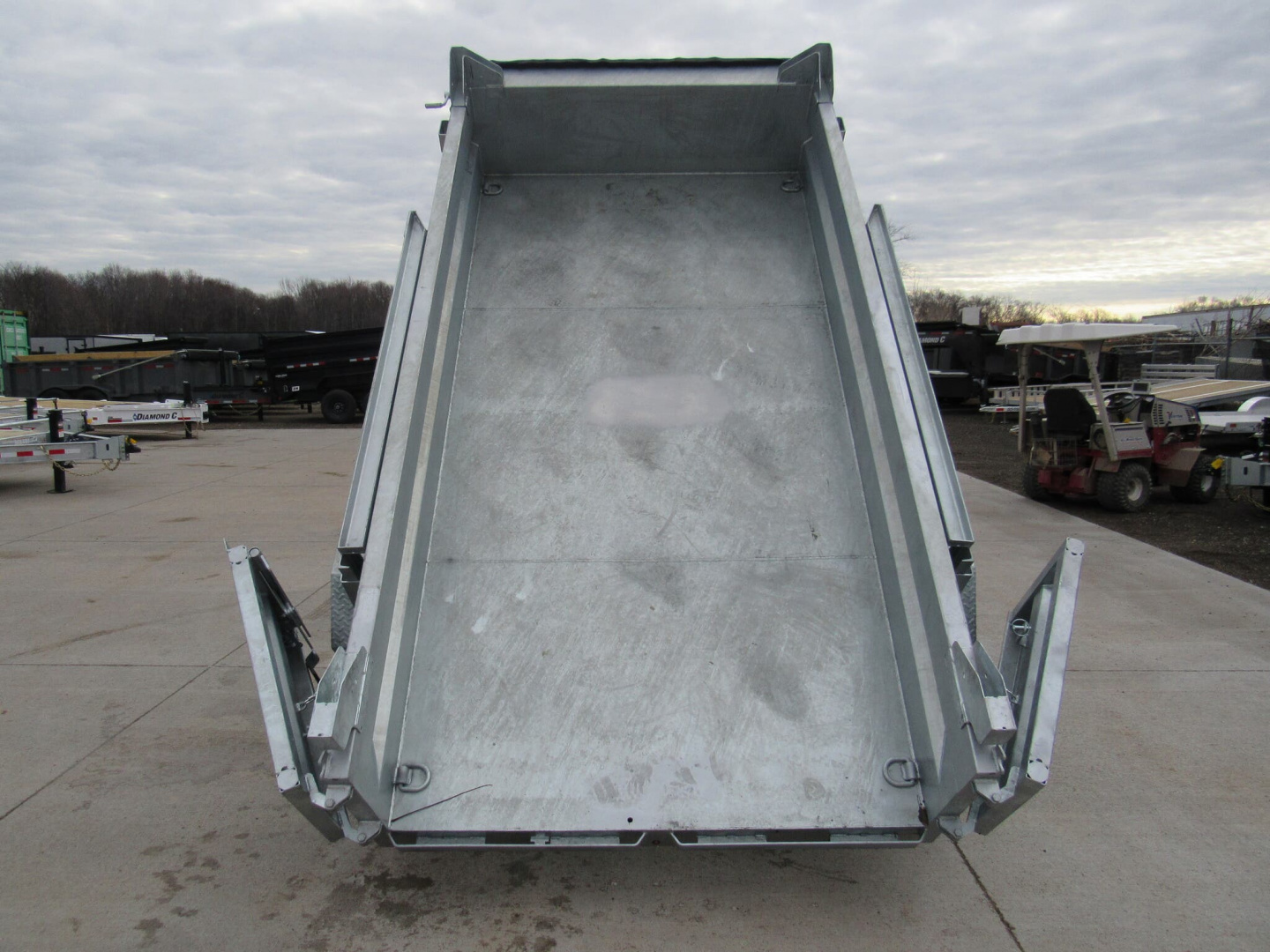 New 2025 Silver Mountain Trailers 5x10ft Galvanized Dump