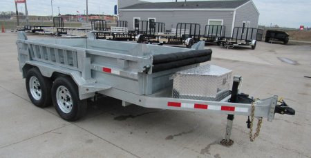 New 2025 Silver Mountain Trailers 5x10ft Galvanized Dump