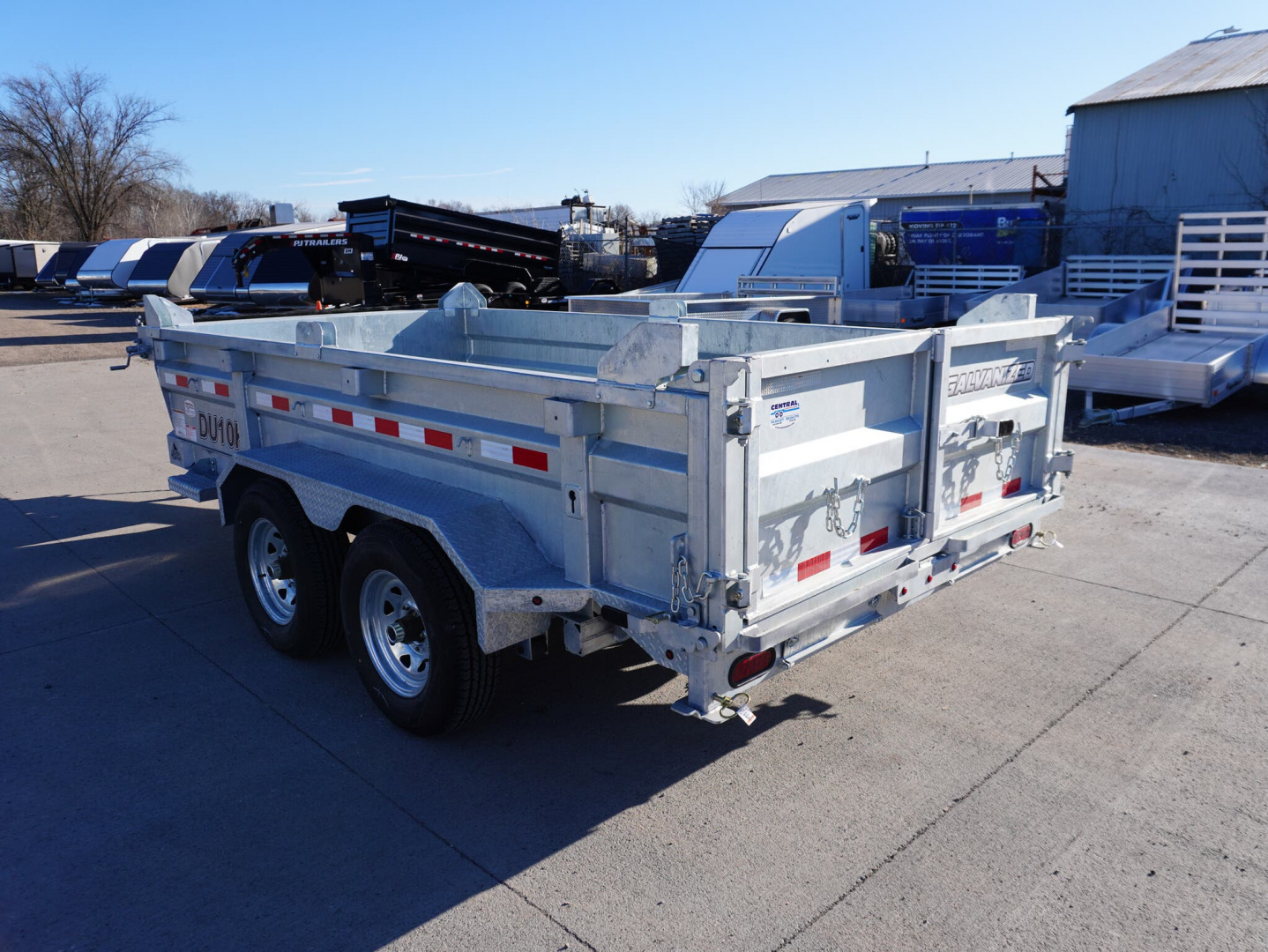 New 2025 Silver Mountain Trailers 6x12ft Galvanized Dump