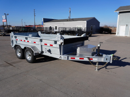 New 2025 Silver Mountain Trailers 6x12ft Galvanized Dump