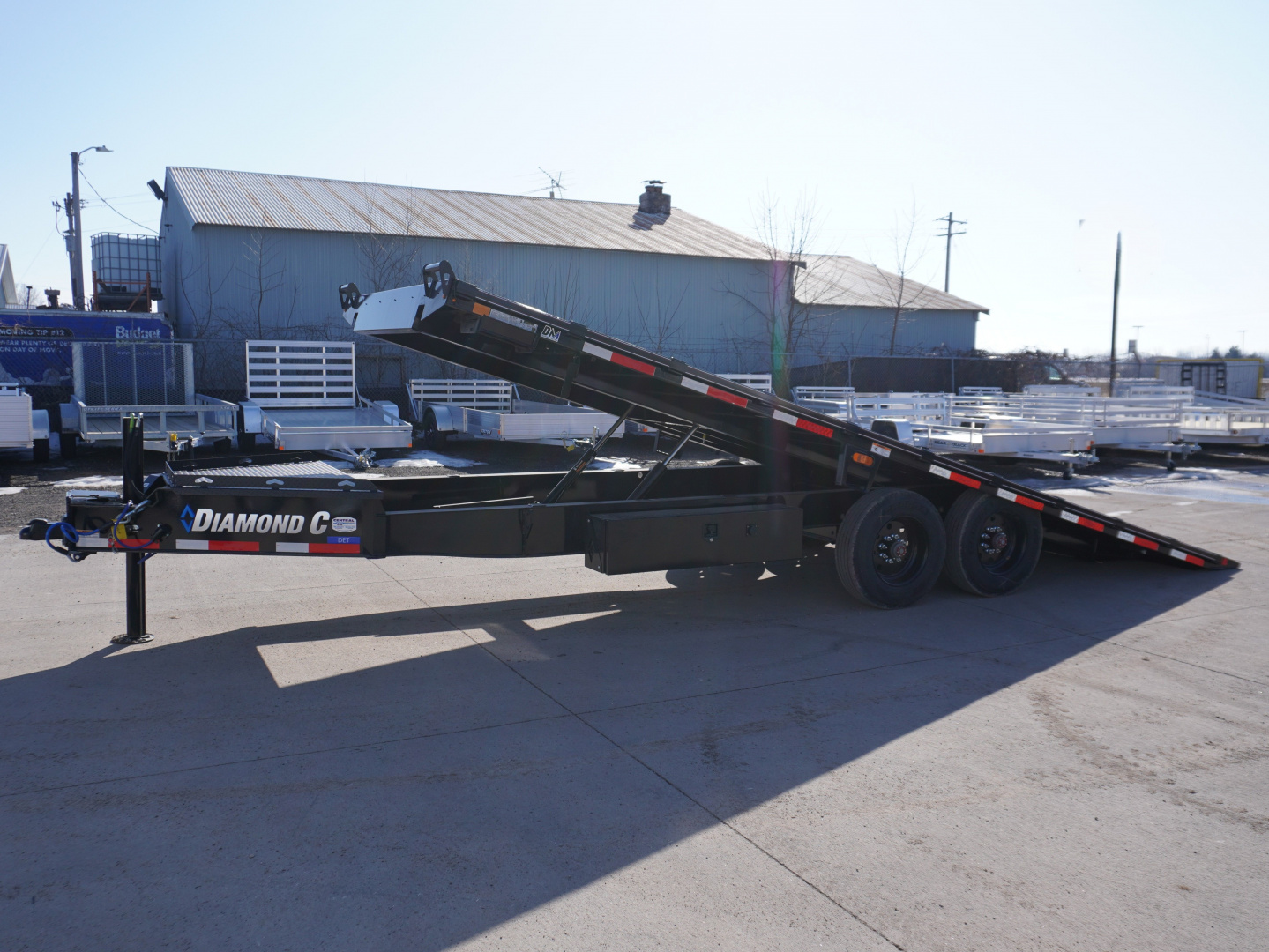 New 2026 Diamond C Trailers DET210 22ft Deckover Tilt Trailer