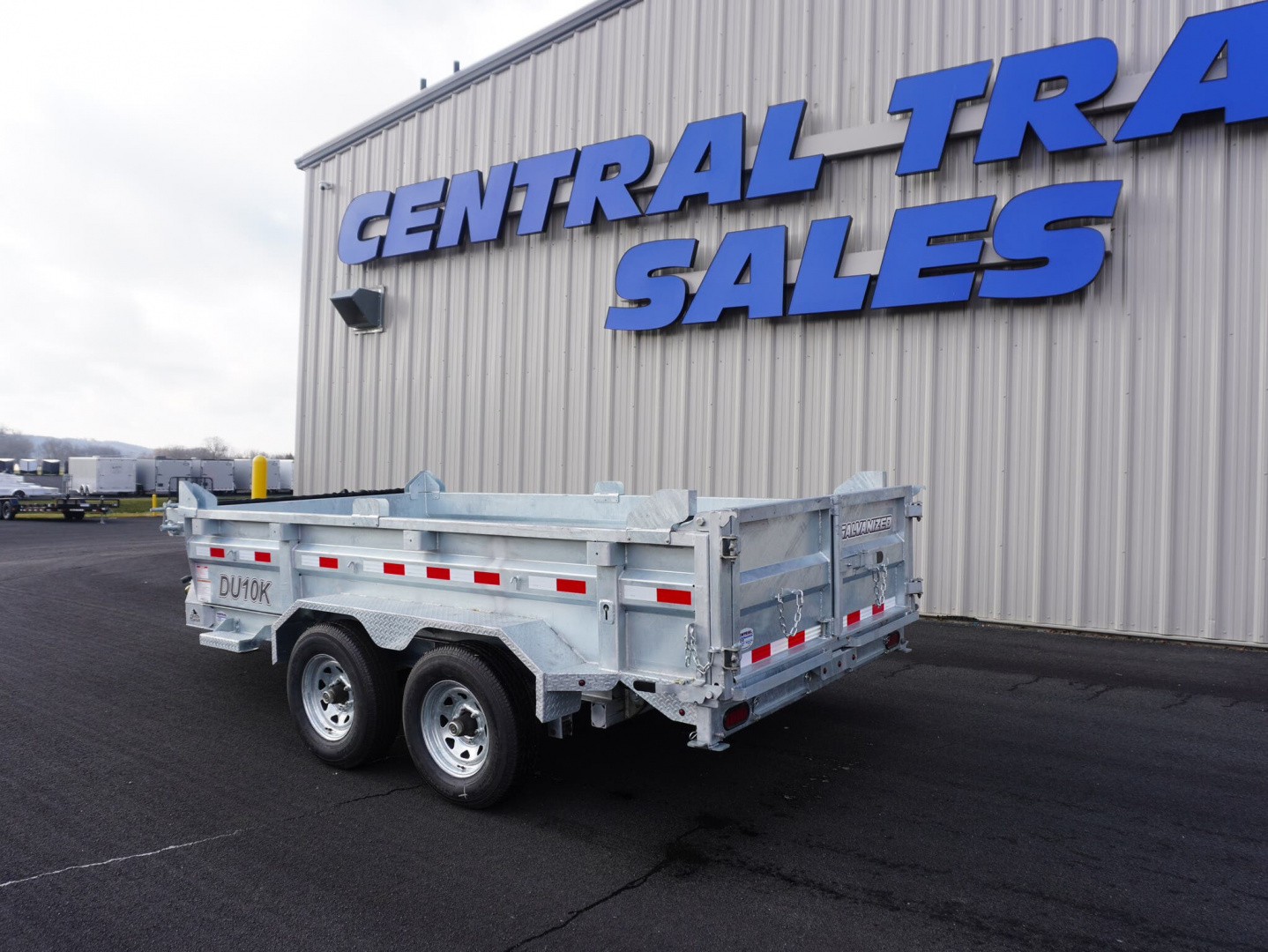 New 2025 Silver Mountain Trailers 6x12ft Galvanized Dump