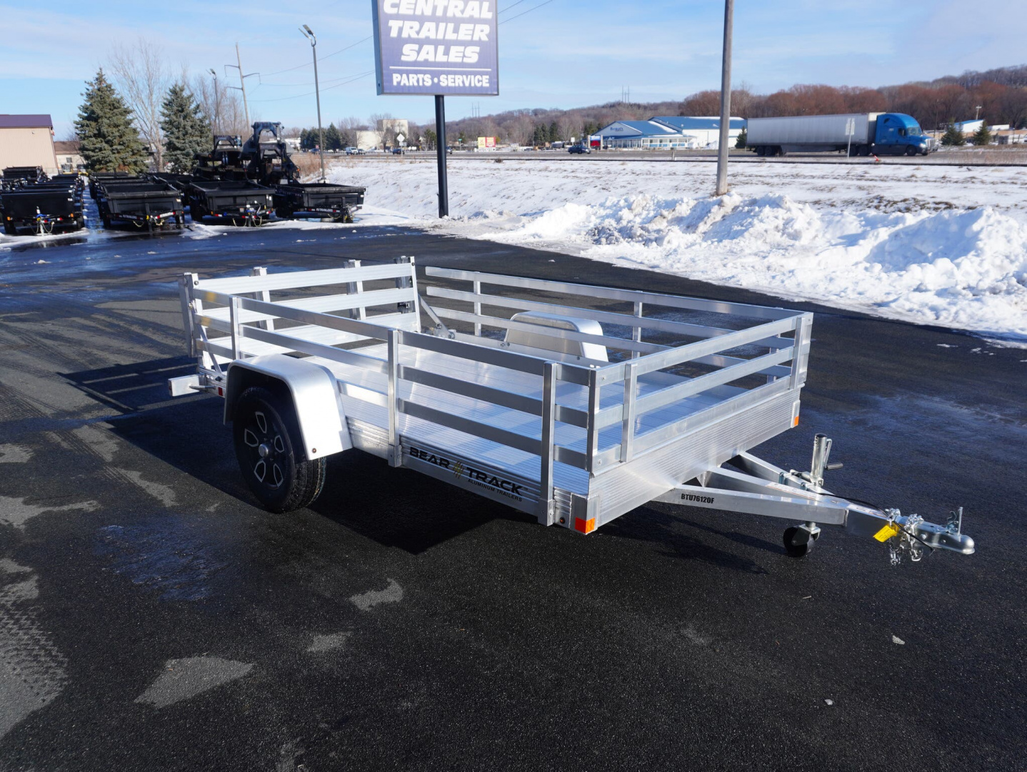 New 2026 Bear Track 76'x10ft Aluminum Utility Trailer