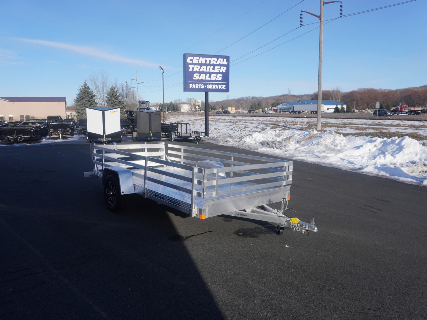 New 2026 Bear Track 76'x12ft Aluminum Utility Trailer