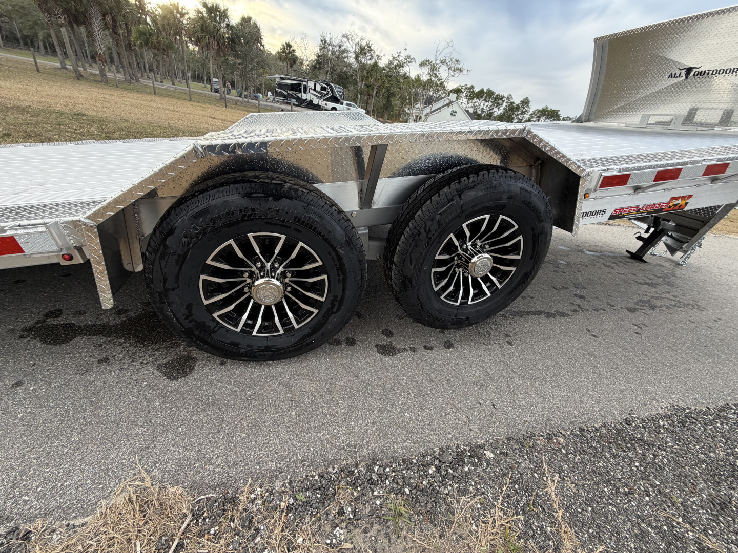 New 2026 H&H Trailers 14K 82X22 Aluminum Electric Tilt Speed Loader Car Hauler