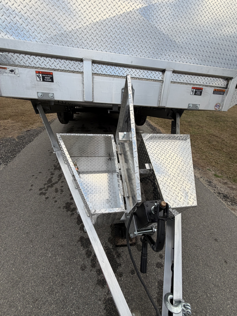 New 2026 H&H Trailers 14K 82X22 Aluminum Electric Tilt Speed Loader Car Hauler